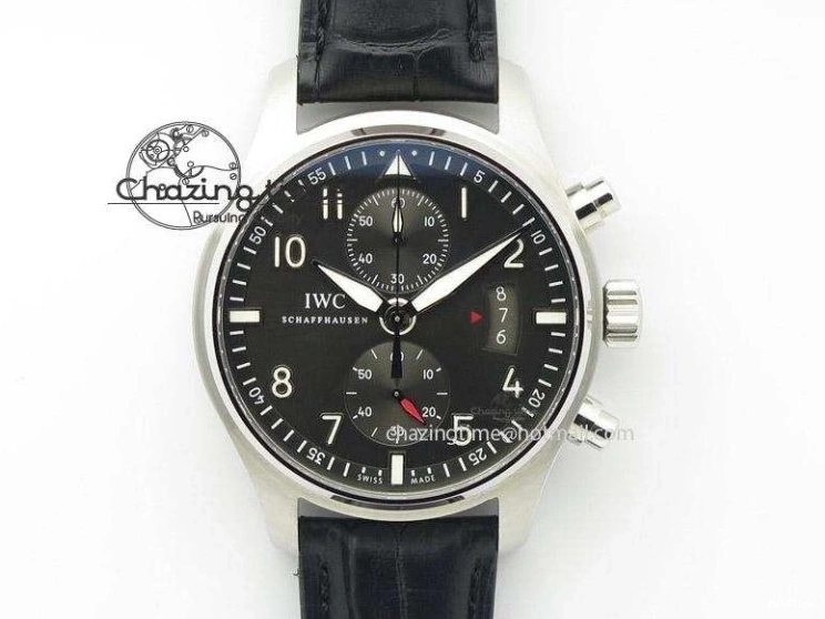 MIROTIME 0509 RelaxedFit Big Pilot Real PR IW500435 “Muhammad Ali” ZF Best Edition On Black Leather Strap A 7295